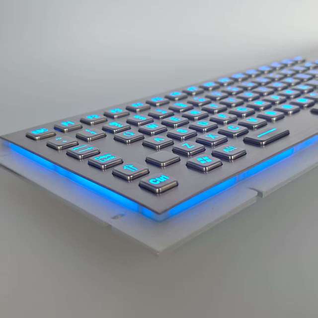 Stainless Steel Backlight Metal Keyboard With Touchpad