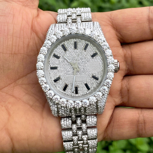 <b>Men's</b> Luxury Automatic Mechanical <b>Watch</b> Limited Edition ETA Movement Hidden Stainless Steel Clasp Lab Grown Diamonds VVS Analog - Product Image 1