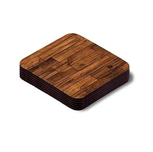 Sous-verres en bois au Look Unique, sous-verre en bois pour boisson, thé, tasse à café pour décoration de Table, nouveau Design - Product Image 2