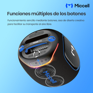 Altavoz Portátil Miccell VQ-SP69 de 300W con Batería de 30000mAh, Luces RGB e Impermeable IPX6 para Fiestas y Exteriores - Product Image 5
