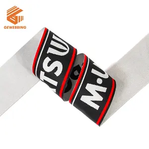 Customized Jacquard Webbing 35mm Width Nylon Material Non Elastic Webbing For Belt