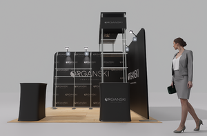 Быстросборная алюминиевая Натяжная ткань, полноцветная индивидуальная выставка, портативная реклама 10x10, портативная выставочная будка - Product Image 3