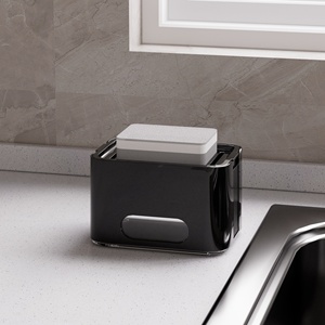 Dispensador de jabón de mano negro Manual personalizado de 500ml, bomba de plástico moderna para cocina, <span class=keywords><strong>hotel</strong></span>, uso público y baño - Product Image 4