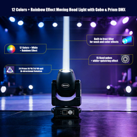 Projecteur à tête mobile Sharpy Beam 230W 7R avec anneau halo RGBW |   Projecteur de scène DMX512 à double prisme 24 facettes super lumineux pour mariage et DJ