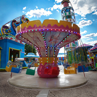Approvisionnement en usine en Chine directement attraction parc d'attractions intérieur extérieur parc des expositions petites chaises volantes à vendre