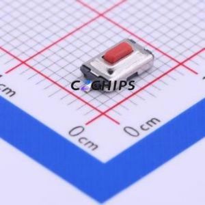 1TS002E-2700-2501-CT Tactile Switch SMD,3.7x6.1mm Switch Single Pole Single Throw Rectangle Button 2.7N Vertical Mount - Product Image 1