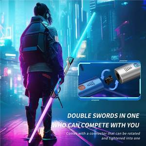 Épée <span class=keywords><strong>laser</strong></span> pour enfants 2024, <span class=keywords><strong>sabre</strong></span> <span class=keywords><strong>laser</strong></span> lumineux avec effets sonores, bâton scintillant, <span class=keywords><strong>jouet</strong></span> épée 2-en-1 pour garçons et filles - Product Image 2