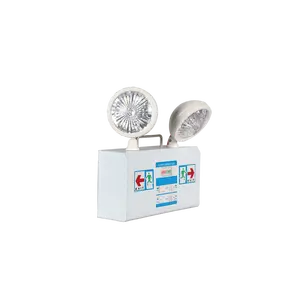 6Wセキュリティ照明ツインスポット充電式6V4000mAh鉛蓄電池緊急LEDライト防水ダブルLEDランプ