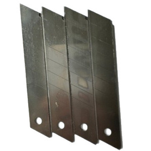Double Swallow Utility Knife Blade 18mm 0.6mm Thick Carbon Steel Replacement For Paper Wall Covering Cutting - Product Image 5