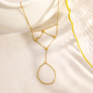 Pulsera de Cadena con Estrella, Chapada en Oro de 18k, Diseño de Signos Zodiacales, Joyería de Moda - Product Image 2