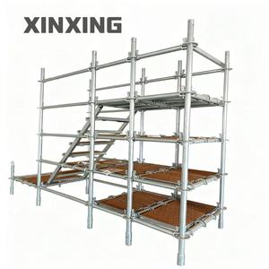 Tùy chỉnh 12M điện nâng giàn giáo hiện đại có thể gập lại điện thoại di động Q235 nền tảng thép cho xây dựng & trang trí - Product Image 1