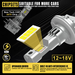 Kit de phare LED G-VIEW 1:1 Plug and Play GL-H11B 60W 6000K 10000 Lumen High Focus Beam Pattern Améliorer la visibilité du marquage routier - Product Image 4