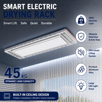 Séchoir à linge motorisé intelligent pour maison connectée, support de plafond électrique avec télécommande