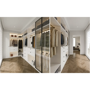 ตู้เก็บเสื้อผ้าแบบพกพาสำหรับสัตว์เลี้ยงใช้ในห้องนอนปรับแต่งได้คุณภาพสูงตู้เสื้อผ้าไม้ตู้เสื้อผ้าเตียงนอนพร้อมตู้เสื้อผ้า - Product Image 2