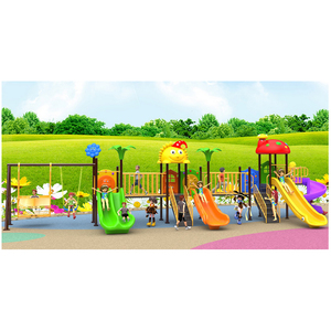 Scivolo e <span class=keywords><strong>Tunnel</strong></span> con Altalena per Parco Divertimenti all'Aperto Hanlin - Costruzione in Acciaio Inox e Fibra di Vetro, Capacità 8-20 Bambini - Product Image 6