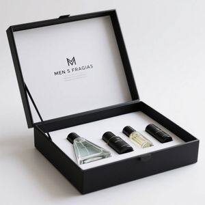Luxury Verified <b>Empty</b> Perfume Cans <b>Box</b> Packaging Featuring Perfume Set <b>Gift</b> <b>Box</b> and Eco-Friendly Packaging Custom Your Size - Product Image 1