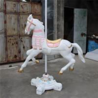 Carrousel d'animaux décoratifs grandeur nature Cavalos De Carrosel figurines de chevaux pour patios