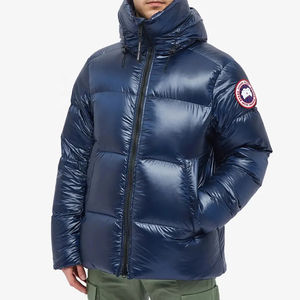 Vestes d'hiver pour hommes, veste matelassée chaude pour hommes, imperméable, à capuche, en duvet, veste d'extérieur tendance, épaisse, coupe-vent, veste à bulles - Product Image 1