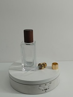 Nouveau design clair givré plat carré 15ml 30ml 50ml flacons de parfum en verre compte-gouttes vide faux cils mascara goutte pour les yeux