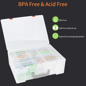 Lớn 4 "x 6" hình ảnh lưu trữ hộp 18 hình ảnh bên trong các trường hợp lưu trữ lên đến 1800 hình ảnh nhựa tổ chức thẻ thủ công thủ môn với xử lý - Product Image 4