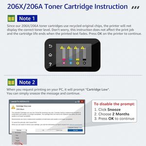 Cartucho de tóner Chinamate 206a para impresoras HP 206a Color LaserJet Pro M255dw M255nw M282nw M283fdn, compatible con impresoras láser. - Product Image 2