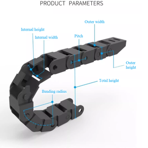 Cadena de Arrastre Yodel Totalmente Reforzada 18*37 Catene Portacavo, Apta para Diferentes Diámetros de Cables y Mangueras - Product Image 5