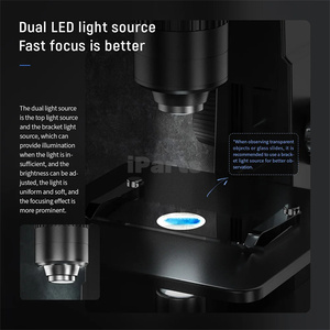 Microscope numérique iParts 2000X <span class=keywords><strong>HD</strong></span> WiFi double objectif Microscope de caméra multi-angle portable pour l'entretien des circuits imprimés de soudage - Product Image 3