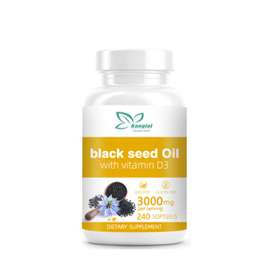 Gélules à l'huile de graines de cumin noir de marque privée avec la formule de vitamine <span class=keywords><strong>D</strong></span> pour aider les adultes à bien-être en bonne santé - Product Image 1