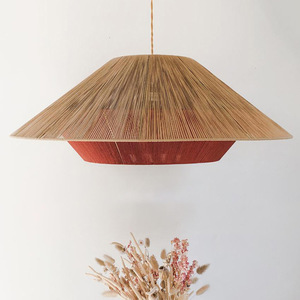 Japanese Style Rope Woven Pendant <b>Light</b> Round E27 LED Single Head For Living Room Bedroom <b>Dining</b> Room Tea Room Restaurant - Product Image 4