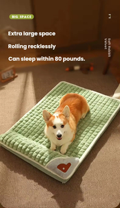 Large <b>Dog</b> <b>Bed</b> Four Seasons Luxury Pet Mat Print Pattern Thickened Winter Warm Breathable Removable <b>Bed</b> Mat for <b>Small</b> Medium Pet - Product Image 6