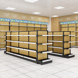 Ooden-Estantería para almacenamiento de licor, estantería con soporte para pan, diseño de supermercado mini mart - Product Image 4