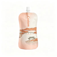 Emballages en aluminium personnalisés, sachets en plastique avec bec verseur pour boissons, recharge de jus de fruits liquides