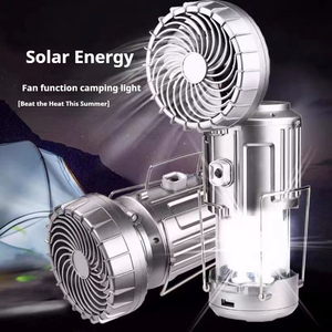 Nouvelle Lanterne Solaire Multifonctionnelle 2026 avec Ventilateur - Rechargeable par USB Tout-en-un <span class=keywords><strong>pour</strong></span> la Randonnée et les Urgences Domestiques - Product Image 4