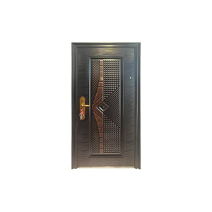 Porte de sécurité texturée en cuivre, en fer, anti-effraction, pour usage extérieur, fonctionnement manuel complet - Product Image 5