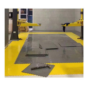 Dalles de sol en PVC pour atelier, usine, entrepôt, sol intérieur, dalles de sol emboîtables, revêtement de sol en vinyle plastique 6 mm - Product Image 4