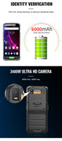 PDA genggam 5.5 inci dengan Android 11.0 Logoistic industri NFC kasar Data kolektor dalam stok