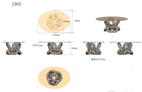 JingYue Maßgefertigter Transparenter Luxus-Acryl Beistelltisch mit Traditionellem Design, Umweltfreundlich, Handgefertigte Möbel für Gewerbeflächen