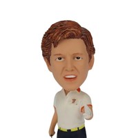 Bobblehead de joueur de golf personnalisé-Figurine 3D peinte à la main en résine à collectionner pour cadeaux de tournoi/décor de bureau