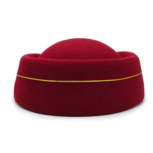 Sombrero de Senderismo, Boina de Azafata, Sombrero para Mujeres Azafatas, Gorra de Uniforme Formal para Fiesta, Accesorio de Disfraz, Sombreros de Fiesta, Disfraz - Product Image 4