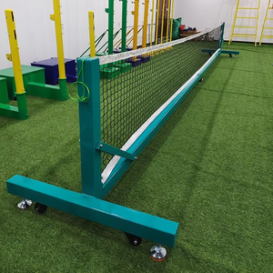 Red de Pickleball Portátil Galvanizada de Grado Resistente de 22 Pies con Ruedas para Fácil Movilidad, Altura Reglamentaria para Interiores/Exteriores - Product Image 4