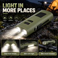 Lampe de signalisation LED rechargeable USB-C Z818 avec fonction Power Bank, 40lm, 32-3W, IP44, ABS, batterie 18650, fixation magnétique, intensité réglable