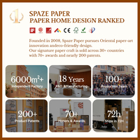 Présentoir en papier élégant Spazepaper, colonne pliable, table de présentation au détail, présentoir en nid d'abeille pour exposition en magasin