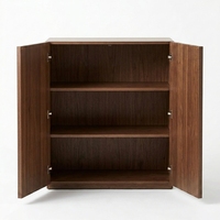 Buffet latéral à larges rainures avec rangement, grande table de buffet moderne et organique pour entrée et salon