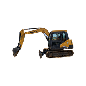 Excavadora hidráulica de cadenas Hyundai R75VC usada de alta calidad, máquina operativa en el sitio. - Product Image 1