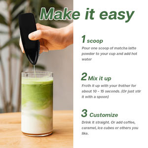 Mélange de Latte au Matcha Bio Personnalisé avec Logo Privé, Style Café, Poudre de Thé <span class=keywords><strong>Vert</strong></span> et Collagène - Product Image 4