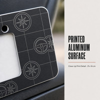 Support de plaque d'immatriculation en métal, cadre pour plaque de voiture, icône de volant en graphite, impression personnalisée en aluminium pour voiture