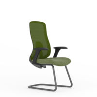 Chaise de bureau à dossier moyen KOHO, chaise de conférence moderne, chaise de salle de réunion pour usage professionnel