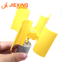 Turbine éolienne Miniature à axe Vertical w, petit moteur à courant continu, kit d'assemblage autonome, lame de ventilateur + générateur + LED 5mm