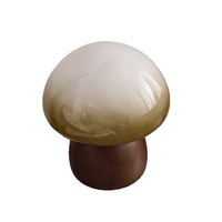 Lampe de table champignon à spectre complet, design vintage, rechargeable, protection oculaire, décorative pour chambre, chevet, bureau, salon