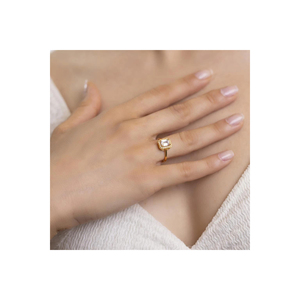 Bague en or 22 carats avec diamants baguette, série 3099 - Product Image 1